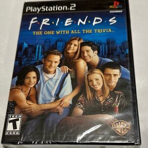 Sony PlayStation 2 FRIENDS Trivia Game - Black and Blue Cover